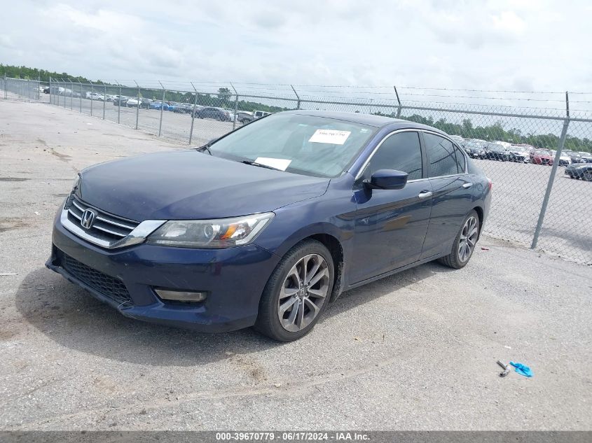 1HGCR2F59EA191907 2014 Honda Accord Sport