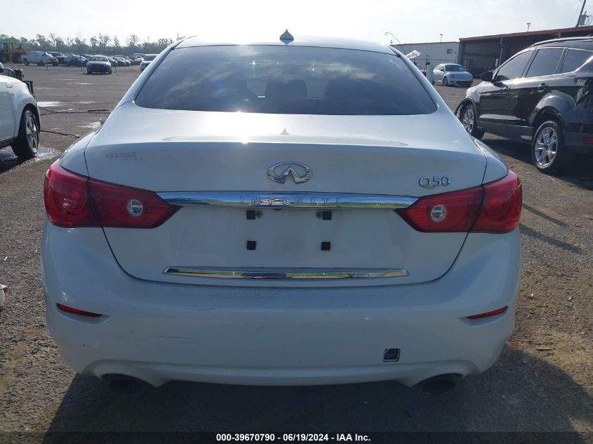 2014 Infiniti Q50 Premium/Sport VIN: JN1BV7AP8EM686130 Lot: 39670790