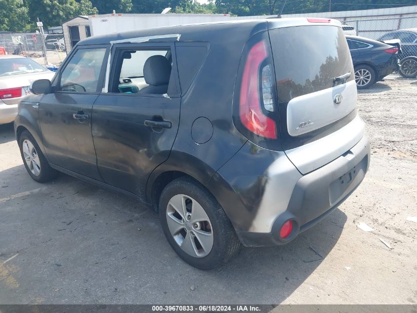 VIN KNDJN2A26F7794861 2015 KIA SOUL no.3