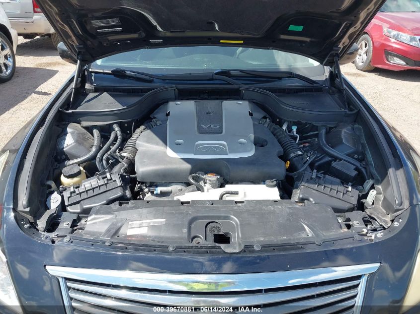 2011 Infiniti G25X VIN: JN1DV6AR2BM451061 Lot: 39670881