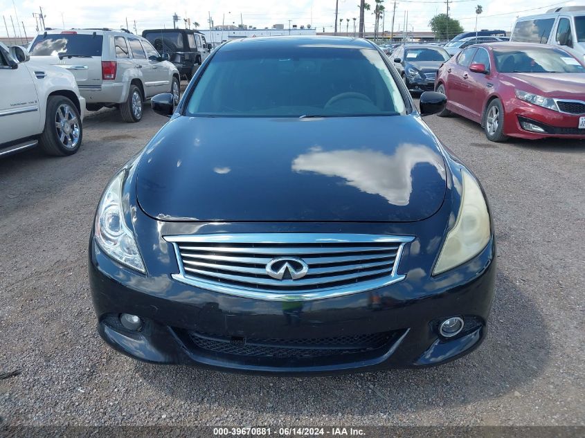 2011 Infiniti G25X VIN: JN1DV6AR2BM451061 Lot: 39670881