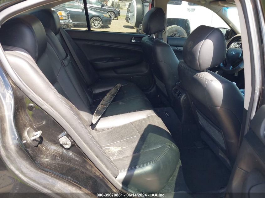 2011 Infiniti G25X VIN: JN1DV6AR2BM451061 Lot: 39670881