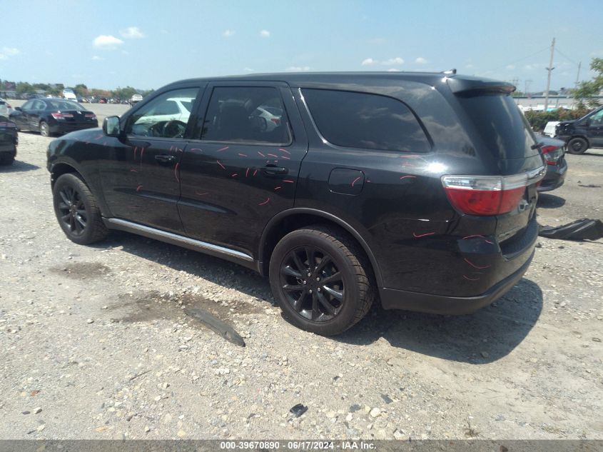 2012 Dodge Durango Sxt VIN: 1C4RDJAGXCC261751 Lot: 39670890