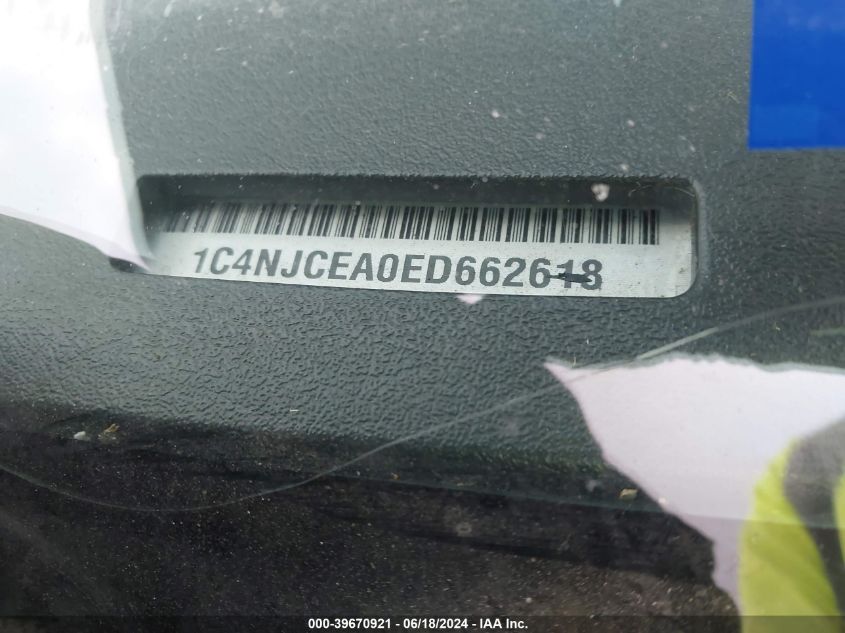 2014 JEEP COMPASS HIGH ALTITUDE - 1C4NJCEA0ED662618