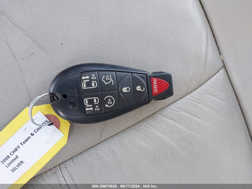 2008 Chrysler Town & Country Limited VIN: 2A8HR64X78R718514 Lot: 39670928