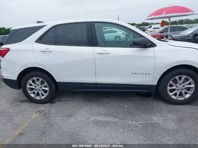 2019 Chevrolet Equinox Ls VIN: 3GNAXSEV3KS553891 Lot: 39670988