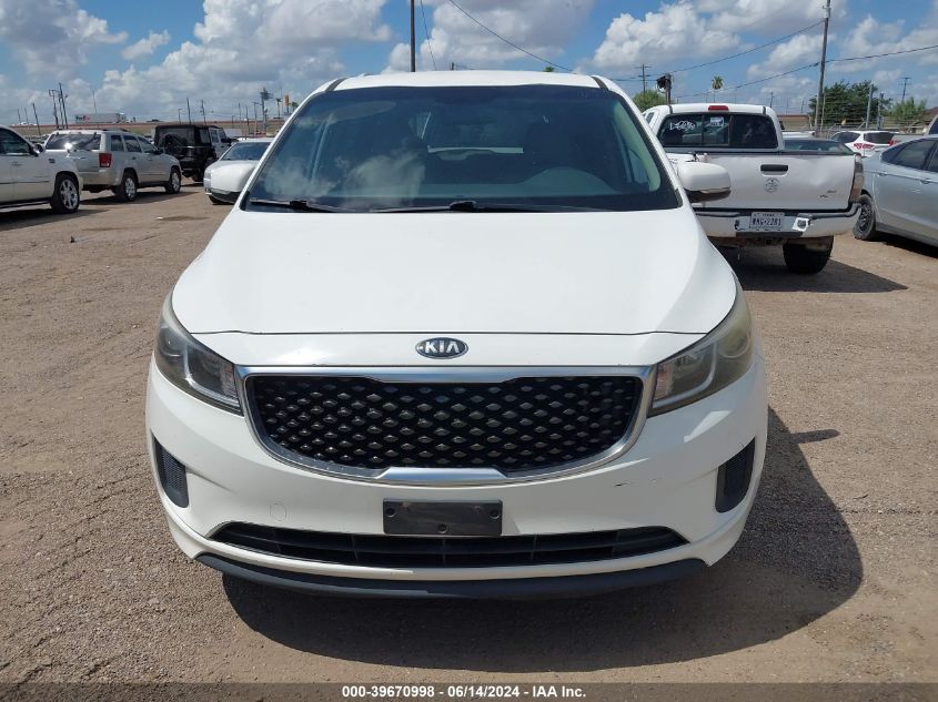 2015 Kia Sedona Lx VIN: KNDMB5C10F6034412 Lot: 39670998