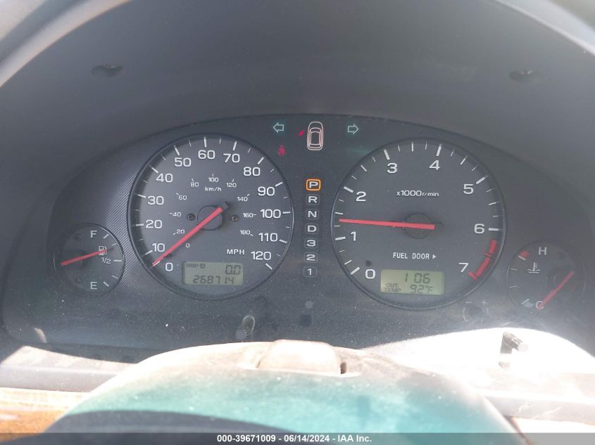 2002 Subaru Legacy Gt VIN: 4S3BH645X27310063 Lot: 39671009