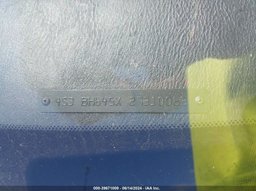 2002 Subaru Legacy Gt VIN: 4S3BH645X27310063 Lot: 39671009