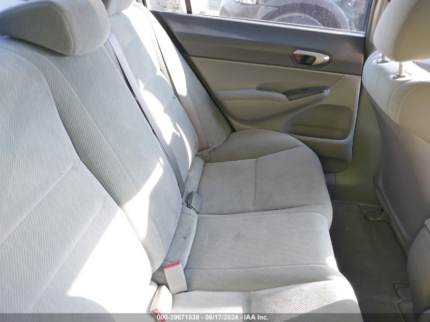 2009 Honda Civic Lx VIN: 2HGFA16599H319519 Lot: 39671038