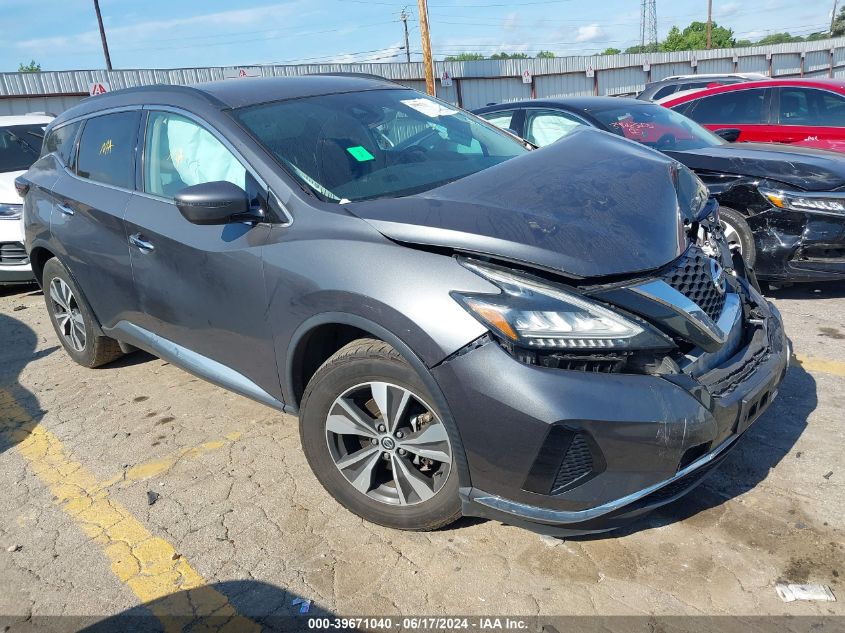 2020 Nissan Murano Sv VIN: 5N1AZ2BS2LN139487 Lot: 39671040