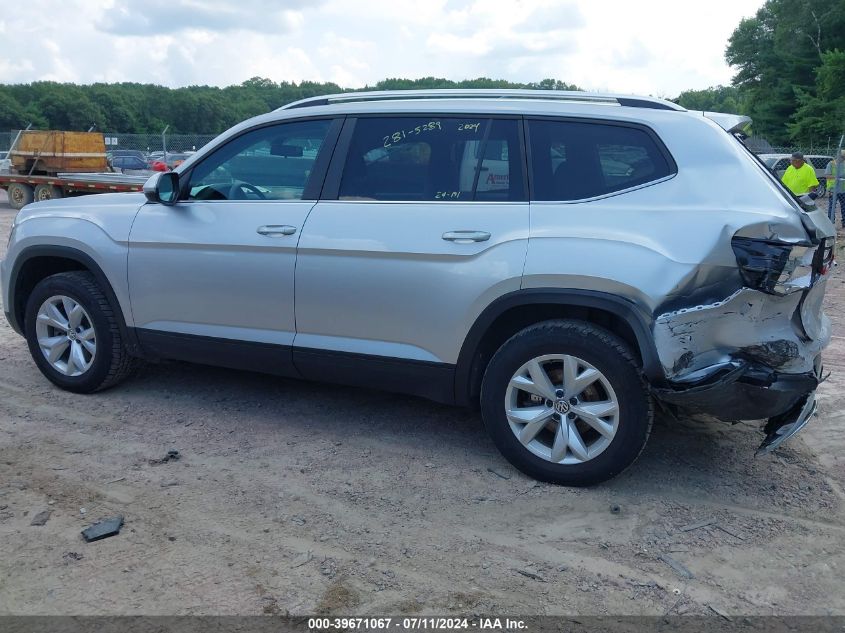 2019 Volkswagen Atlas 3.6L V6 S VIN: 1V2GR2CA8KC582031 Lot: 39671067