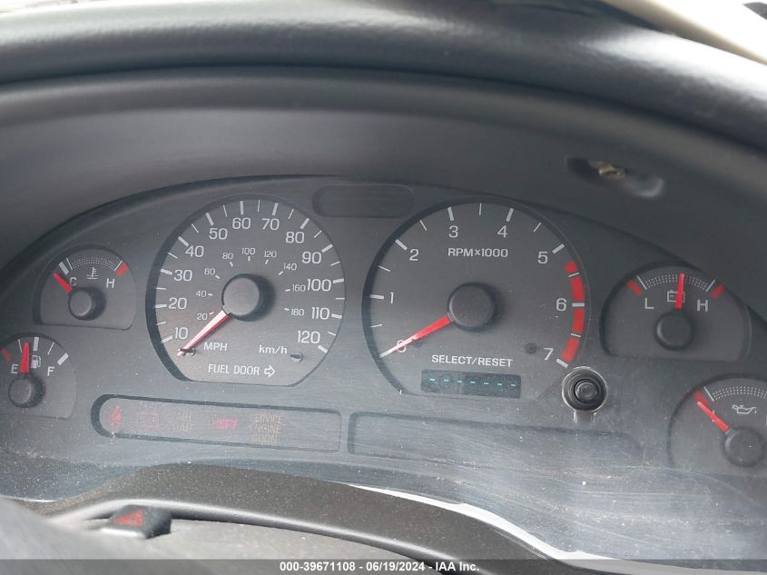 1999 Ford Mustang VIN: 1FAFP4444XF192028 Lot: 39671108