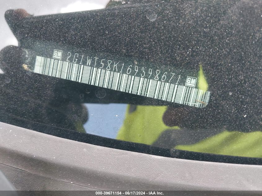 2006 Chevrolet Impala Lt VIN: 2G1WT58K169398671 Lot: 39671154