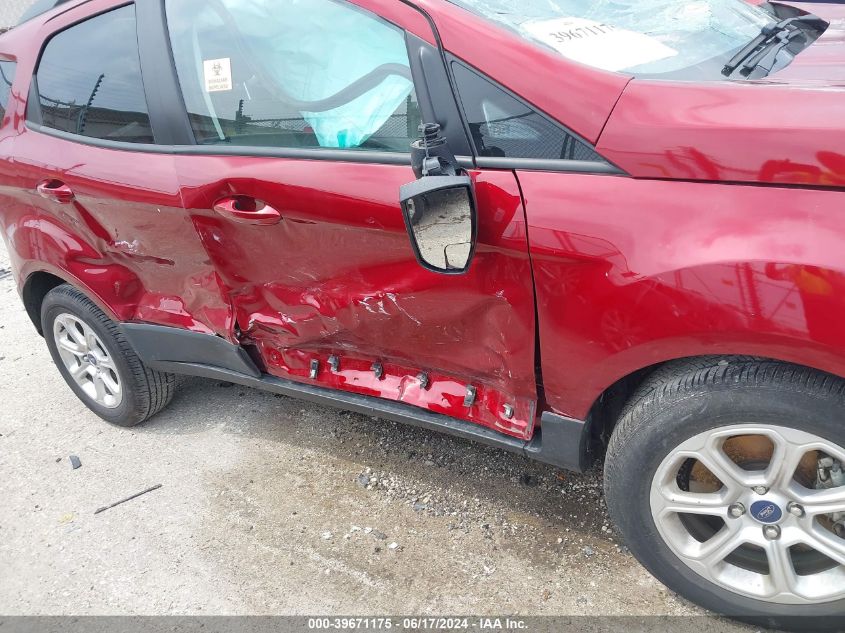 2021 Ford Ecosport Se VIN: MAJ3S2GE0MC450116 Lot: 39671175