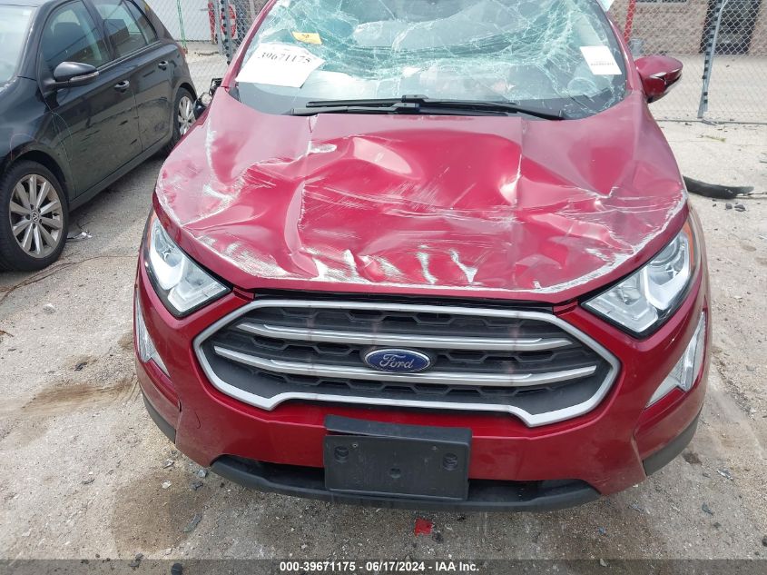 2021 Ford Ecosport Se VIN: MAJ3S2GE0MC450116 Lot: 39671175