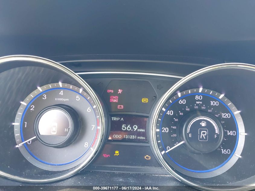 2013 Hyundai Sonata Gls VIN: 5NPEB4AC3DH732714 Lot: 39671177