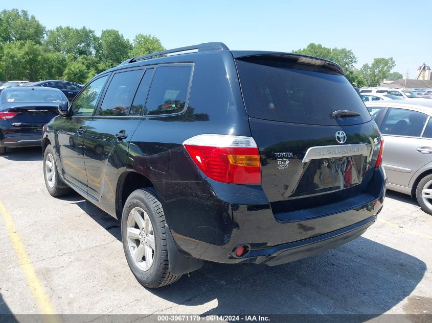 2009 Toyota Highlander VIN: JTEDS41A892080400 Lot: 39671179