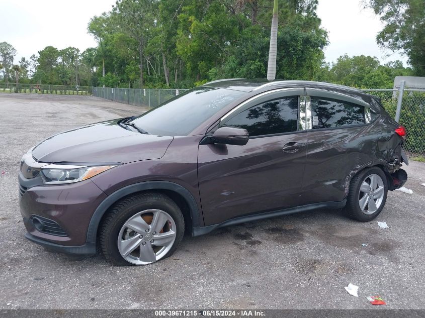 2019 Honda Hr-V Ex-L VIN: 3CZRU5H74KM717800 Lot: 39671215