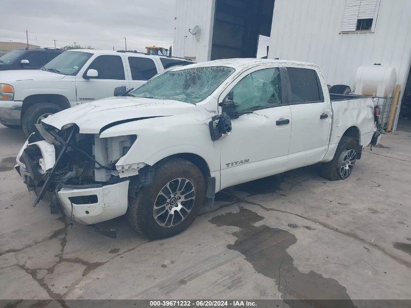 2022 Nissan Titan Sv/Sl/Platinum Reserve VIN: 1N6AA1EF2NN101293 Lot: 39671232