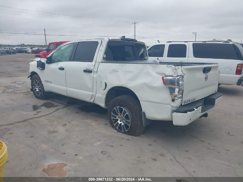 2022 Nissan Titan Sv/Sl/Platinum Reserve VIN: 1N6AA1EF2NN101293 Lot: 39671232