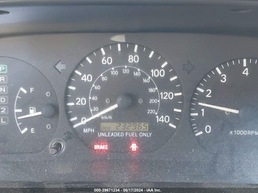 1999 Toyota Camry Le V6 VIN: JT2BF22K5X0199518 Lot: 39671234