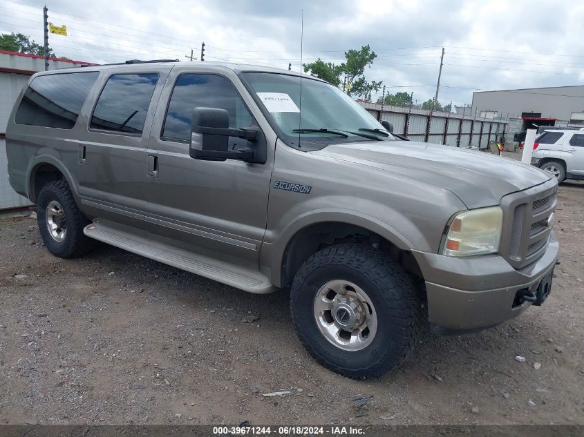 2005 Ford Excursion Limited VIN: 1FMNU43S95ED45838 Lot: 39671244