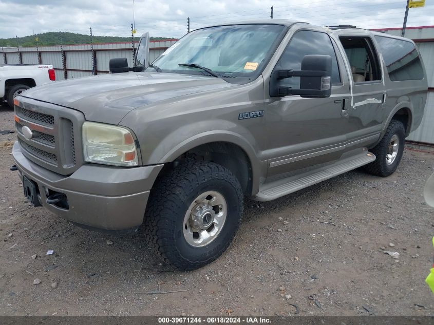 2005 Ford Excursion Limited VIN: 1FMNU43S95ED45838 Lot: 39671244