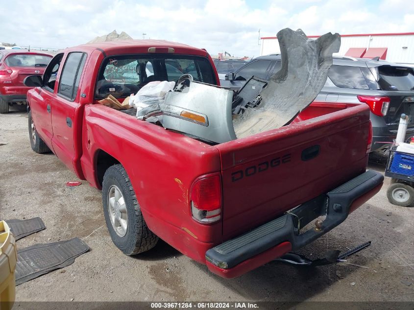 2000 Dodge Dakota Slt/Sport VIN: 1B7GL2AN2YS678373 Lot: 39671284