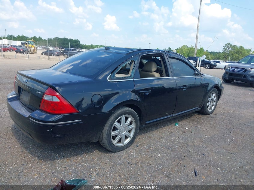 2007 Ford Five Hundred Limited VIN: 1FAHP25187G160131 Lot: 39671305