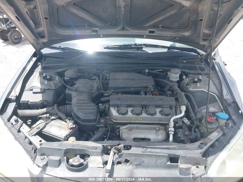 2004 Honda Civic Lx VIN: 1HGES16514L021809 Lot: 39671309