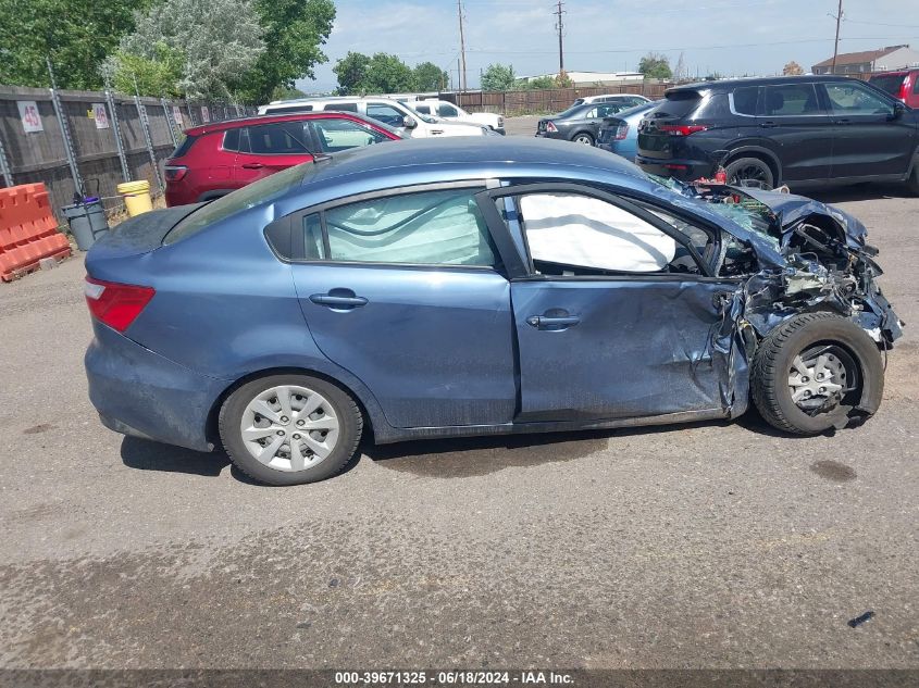 2016 Kia Rio Lx VIN: KNADM4A3XG6667376 Lot: 39671325