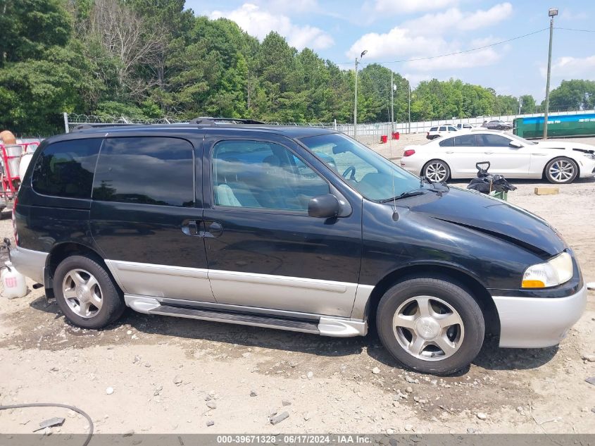 2001 Nissan Quest Gxe VIN: 4N2ZN15T71D815045 Lot: 39671328