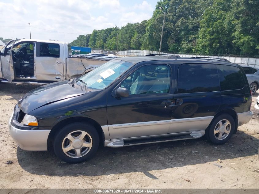 2001 Nissan Quest Gxe VIN: 4N2ZN15T71D815045 Lot: 39671328