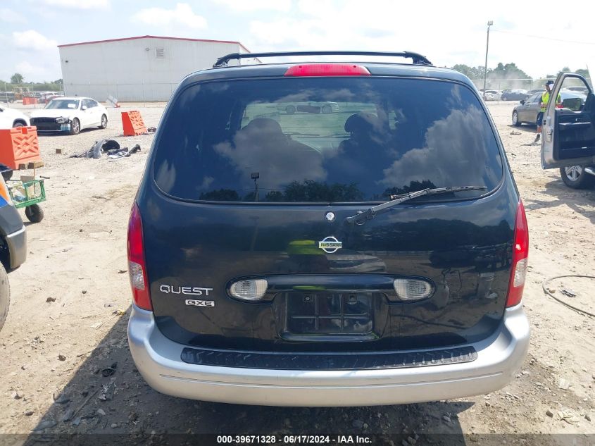 2001 Nissan Quest Gxe VIN: 4N2ZN15T71D815045 Lot: 39671328