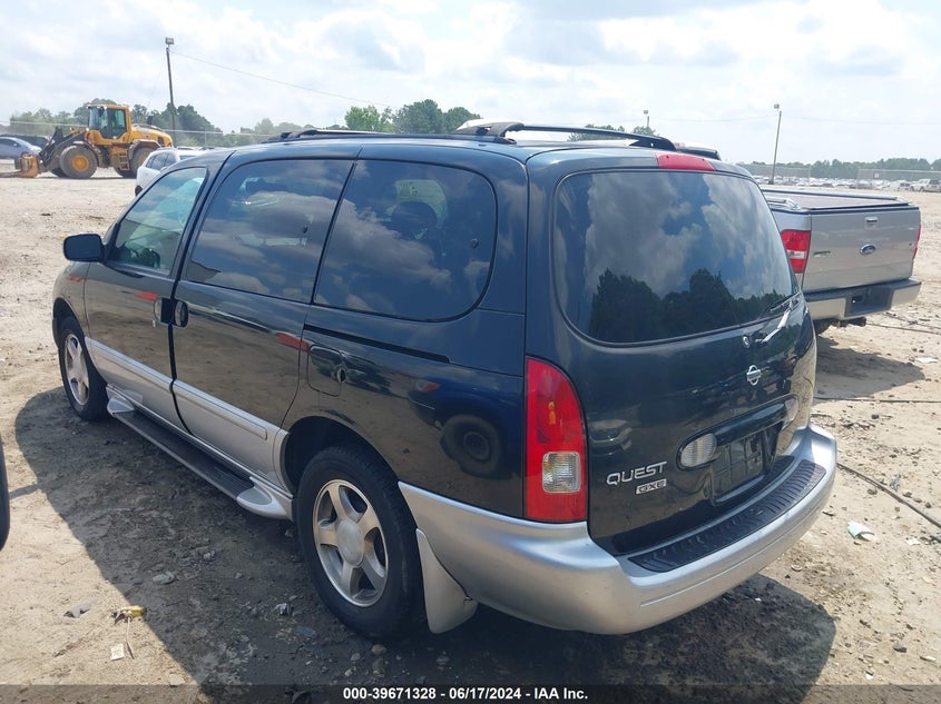 2001 Nissan Quest Gxe VIN: 4N2ZN15T71D815045 Lot: 39671328