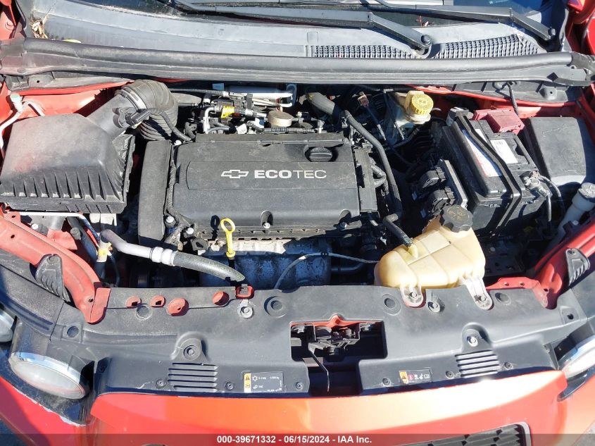 2012 Chevrolet Sonic 2Lt VIN: 1G1JC6SH3C4198273 Lot: 39671332