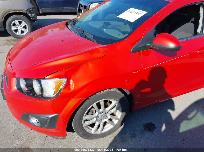 2012 Chevrolet Sonic 2Lt VIN: 1G1JC6SH3C4198273 Lot: 39671332