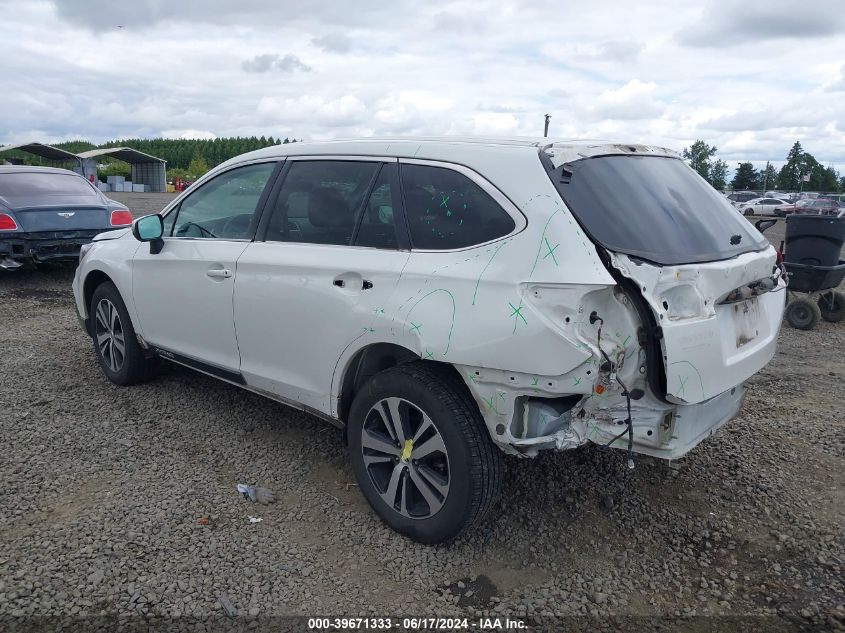 2018 Subaru Outback 2.5I Limited VIN: 4S4BSANC4J3305041 Lot: 39671333