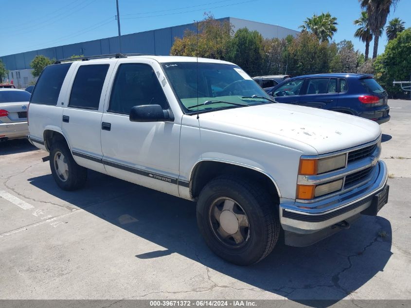 1999 Chevrolet Tahoe Ls VIN: 1GNEK13RXXJ483797 Lot: 39671372