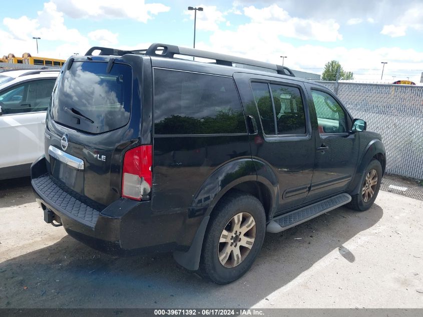 2008 Nissan Pathfinder Le VIN: 5N1AR18B68C659194 Lot: 39671392