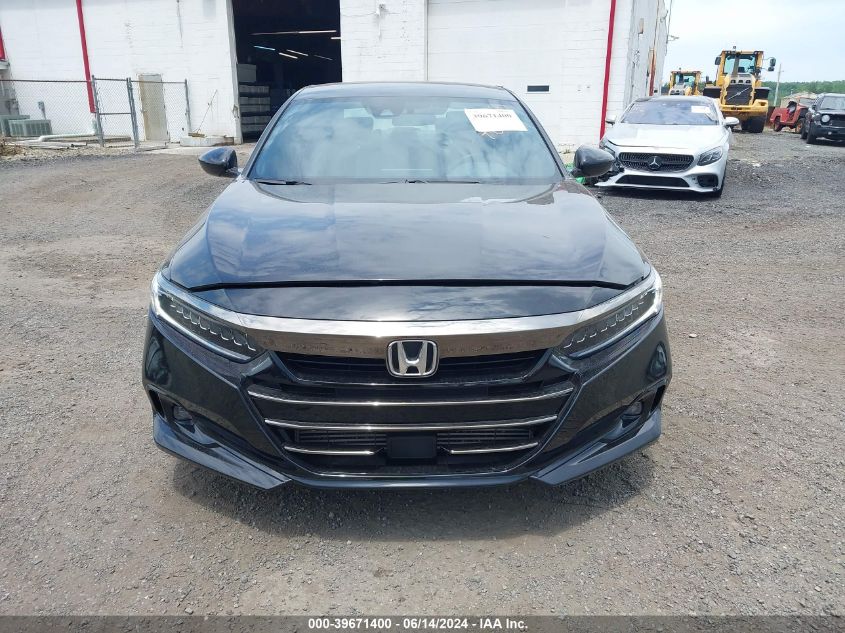 2022 Honda Accord Sport VIN: 1HGCV1F39NA057516 Lot: 39671400