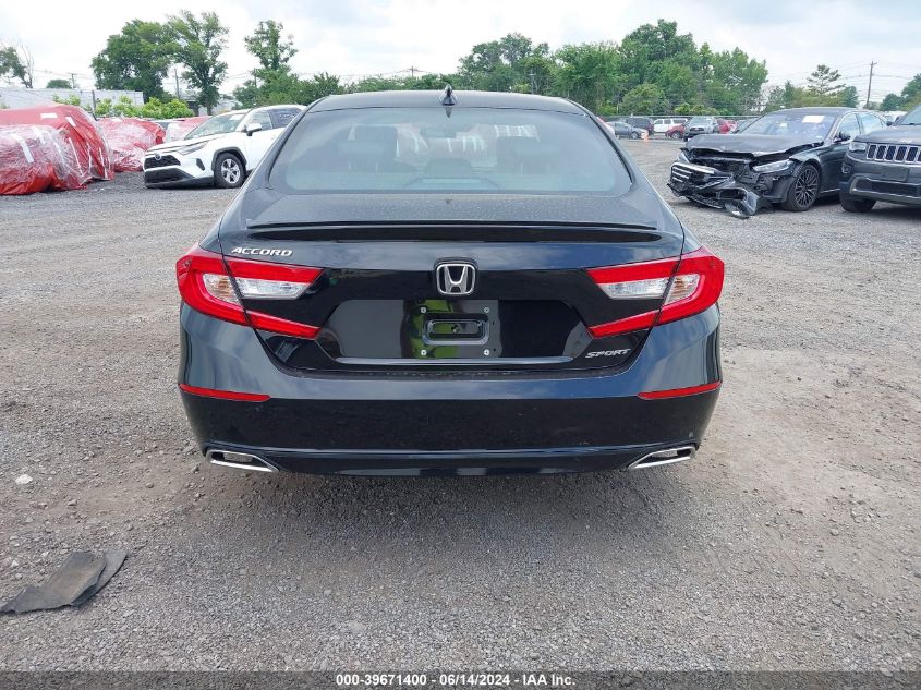 2022 Honda Accord Sport VIN: 1HGCV1F39NA057516 Lot: 39671400