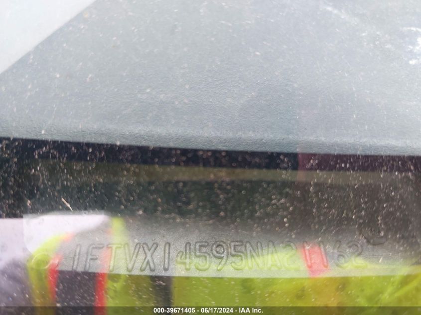 2005 Ford F-150 Fx4/Lariat/Xl/Xlt VIN: 1FTVX14595NA21162 Lot: 39671405