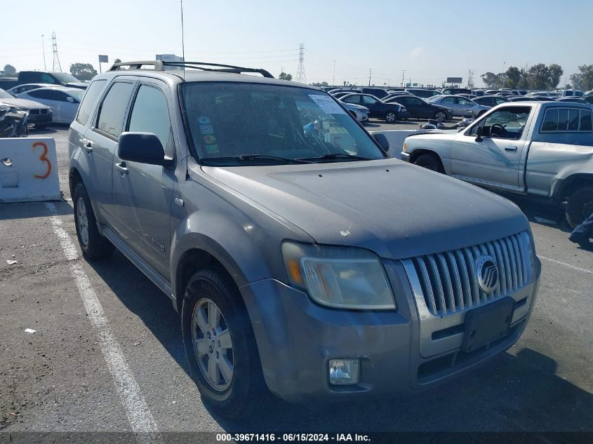 2008 Mercury Mariner V6 VIN: 4M2CU81178KJ43853 Lot: 39671416