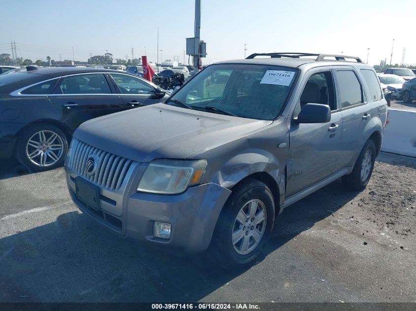 2008 Mercury Mariner V6 VIN: 4M2CU81178KJ43853 Lot: 39671416