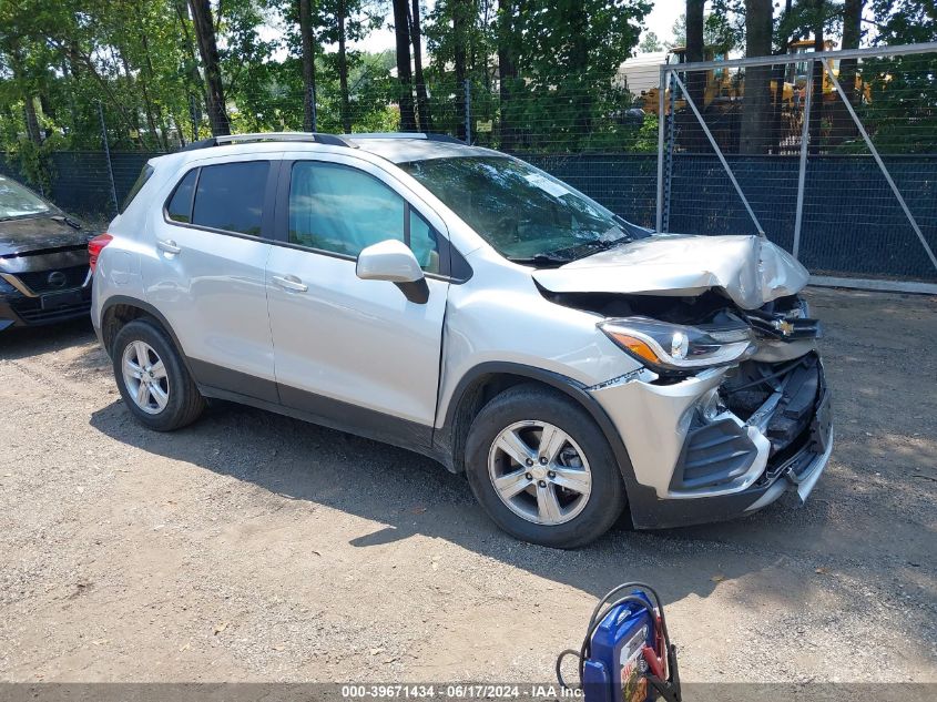 2022 Chevrolet Trax Fwd Lt VIN: KL7CJLSM9NB531055 Lot: 39671434