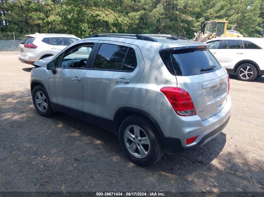 2022 Chevrolet Trax Fwd Lt VIN: KL7CJLSM9NB531055 Lot: 39671434