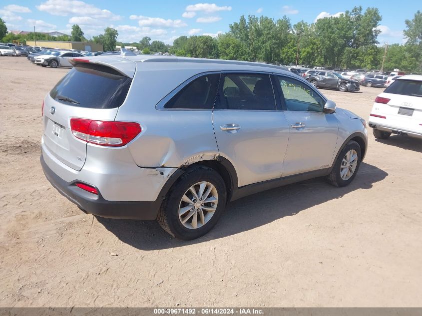 2017 Kia Sorento 3.3L Lx VIN: 5XYPGDA54HG206245 Lot: 39671492