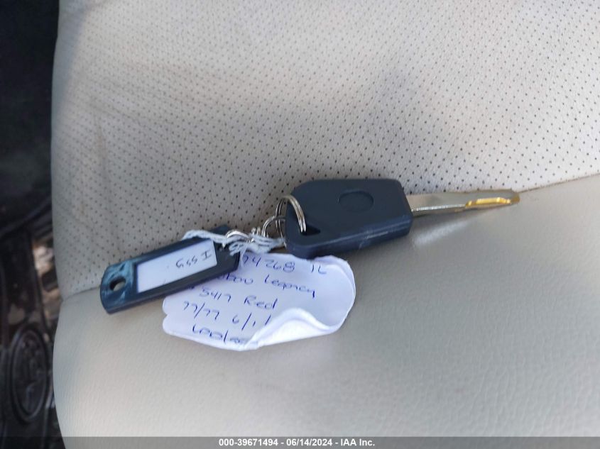 2013 Subaru Legacy 2.5I Limited VIN: 4S3BMBK63D3005417 Lot: 39671494